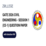 GATE 2026 CE 1 Question Paper with Answer Key and Solution Pdf